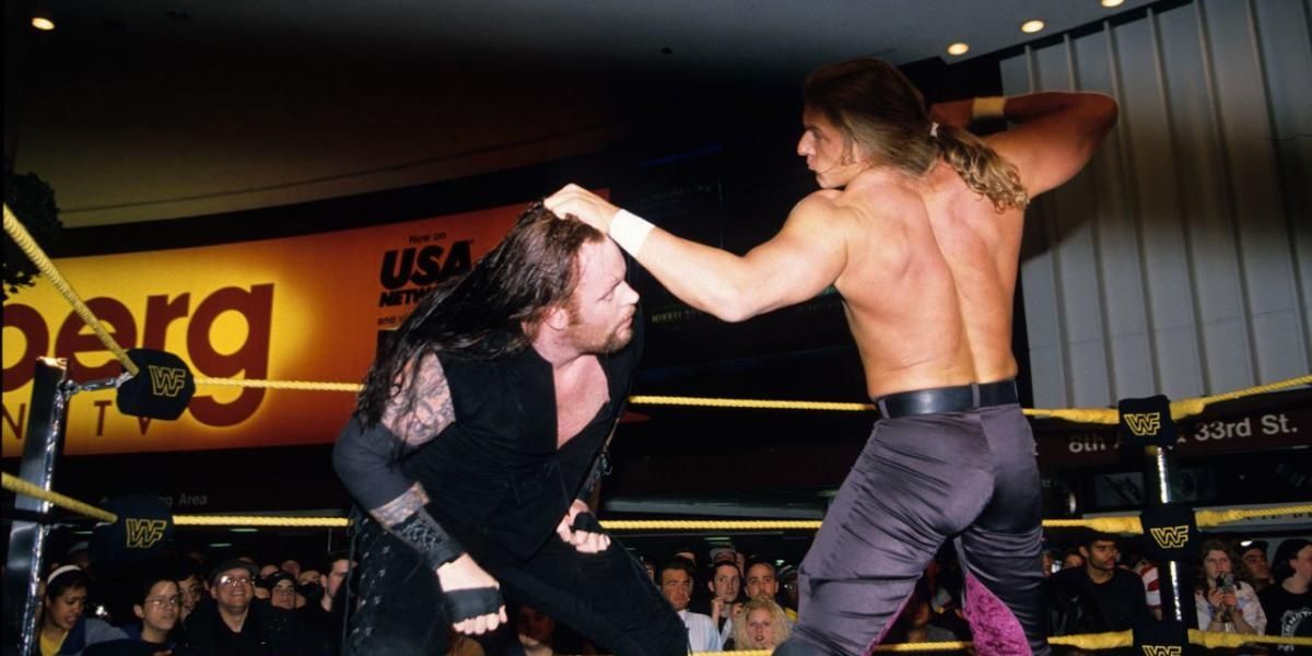 The Undertaker v Triple H Shotgun Saturday Night 1997 Cropped