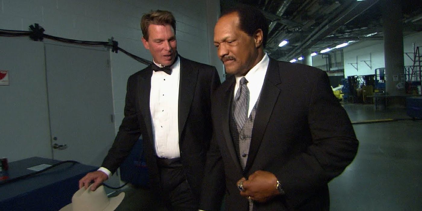 JBL and Ron Simmons backstage WWE.