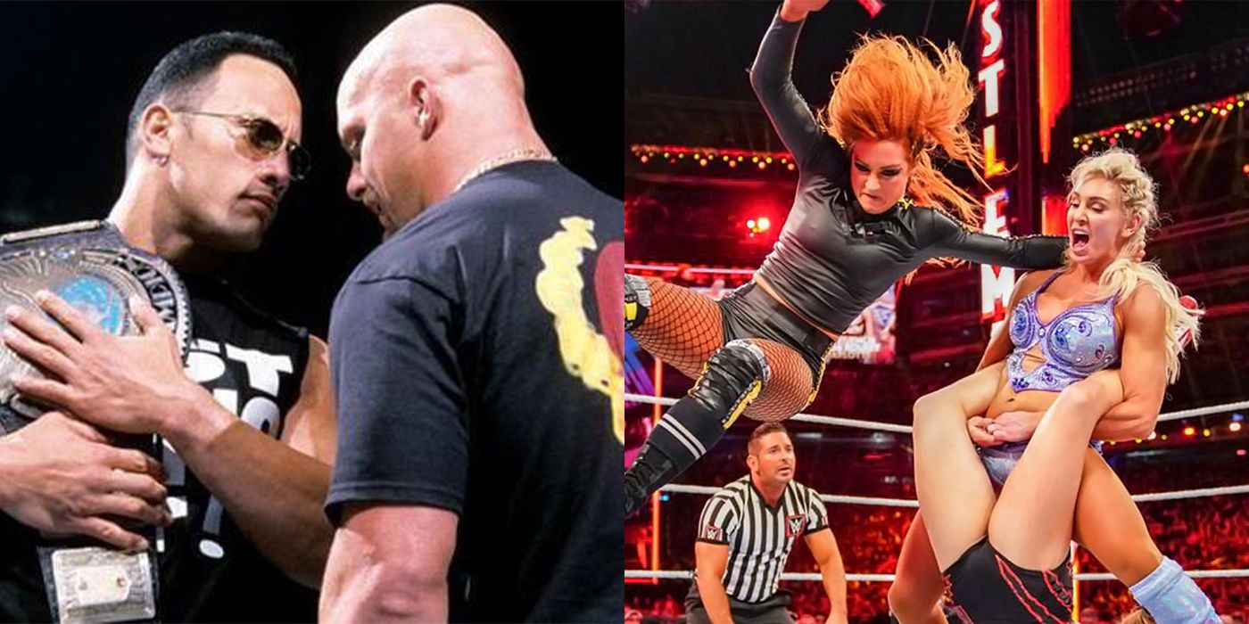 The Rock and Stone Cold, and Becky Lynch and Charlotte Flair
