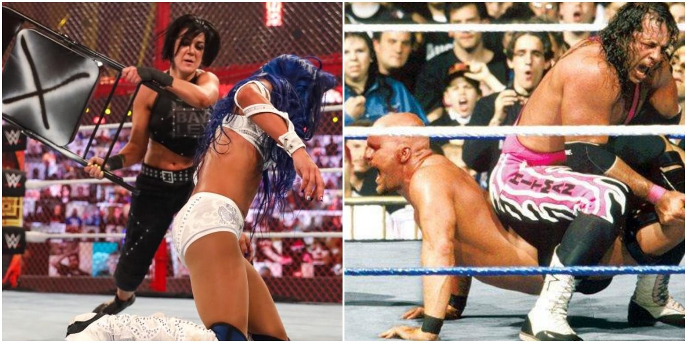 Bayley and Sashas Banks and Steve Austin and Bret Hart