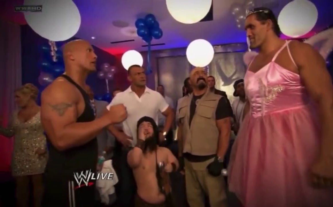 The Rock and Great Khali