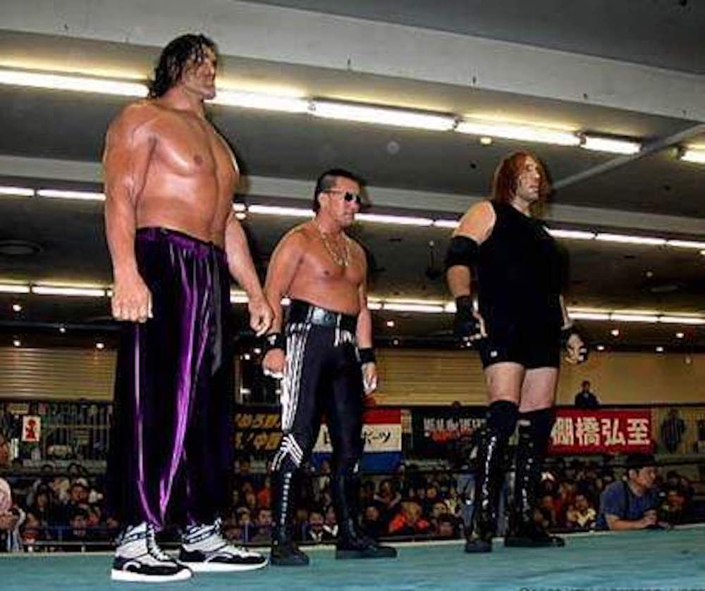 NJPW: Great Khali as Giant Singh with Masahiro Chono and Giant Silva