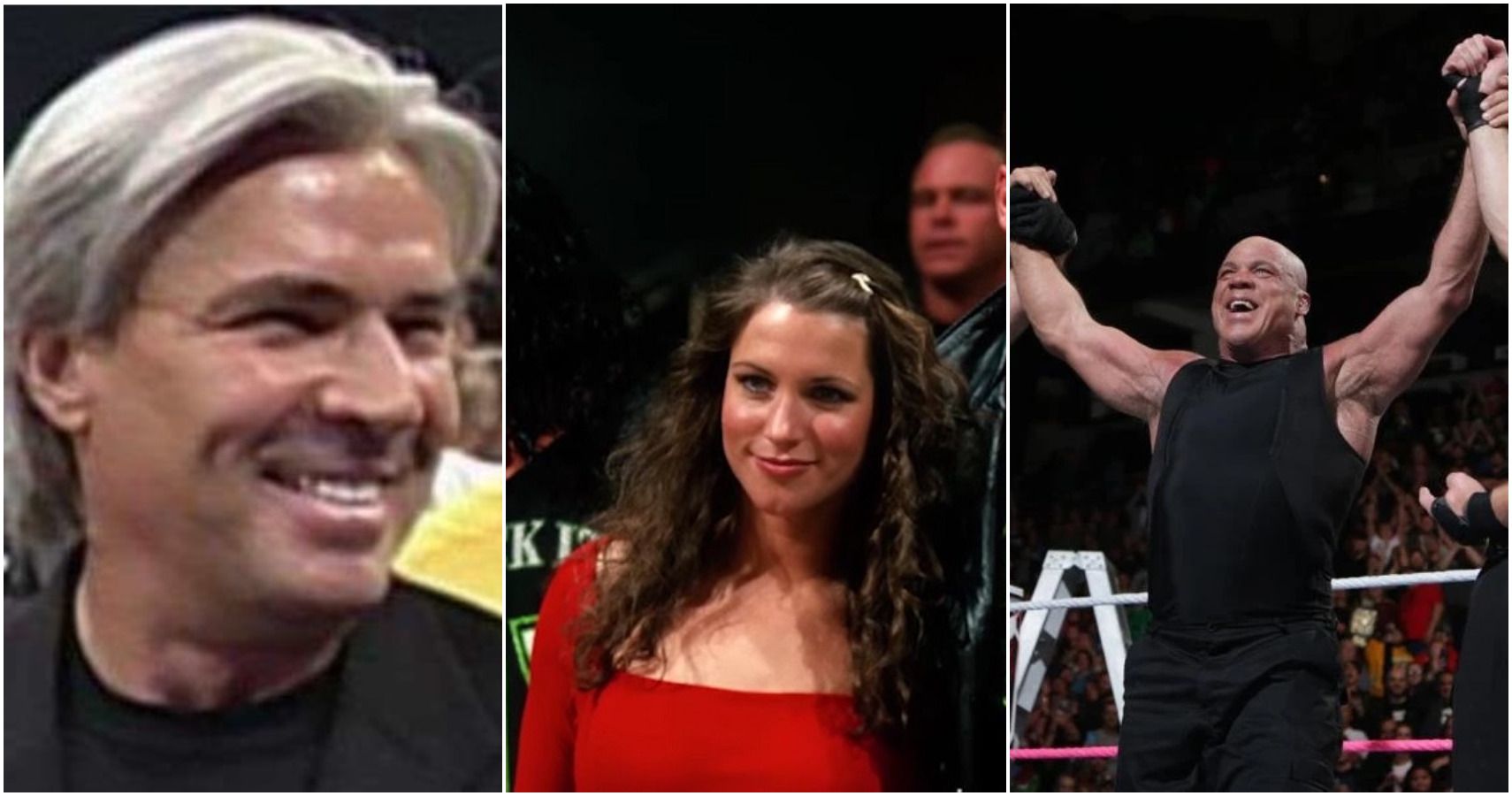 Eric Bischoff, Stephanie McMahon, Kurt Angle