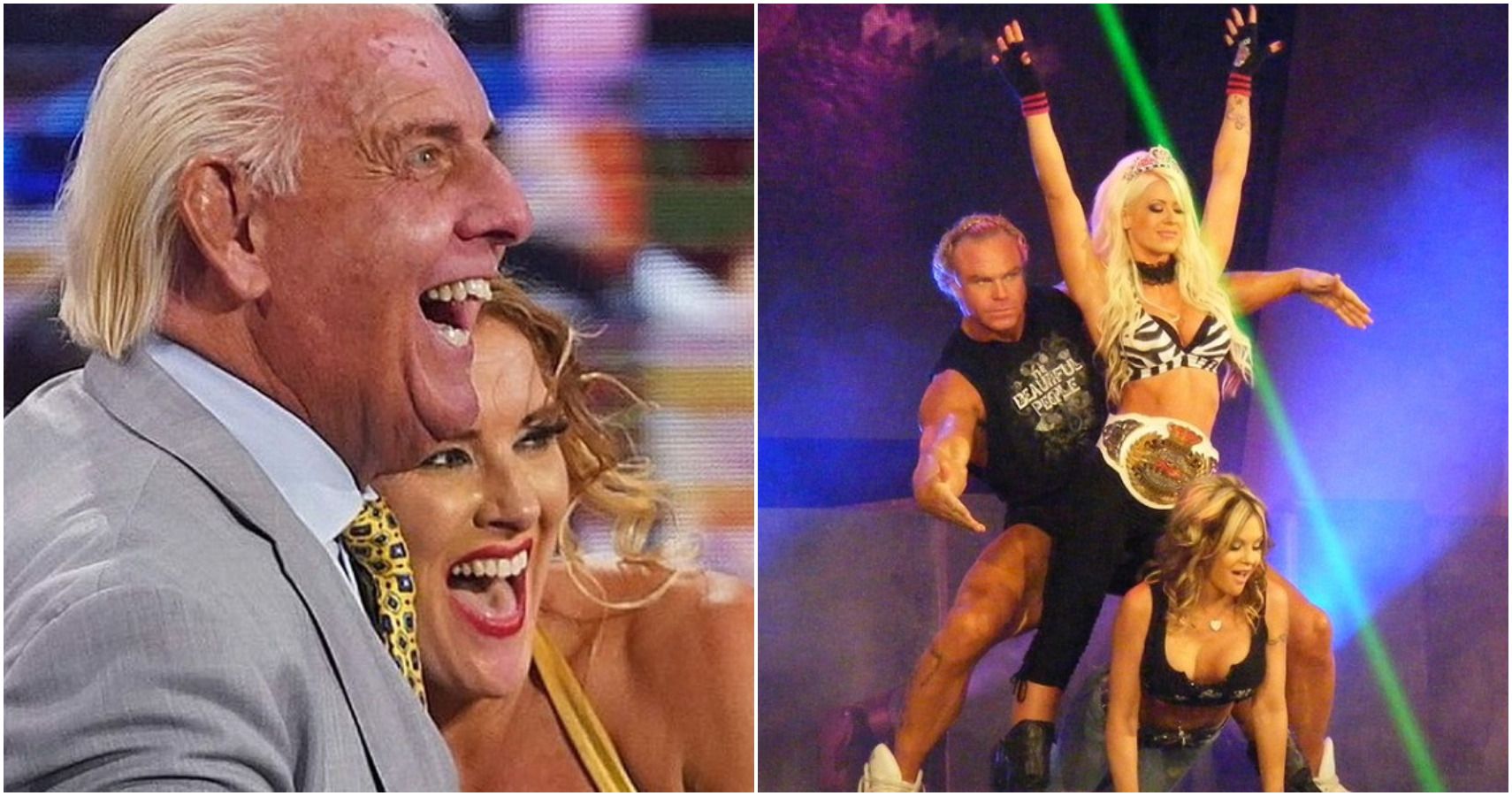 Ric Flair, Lacey Evans, The Beautiful People, Billy Gunn