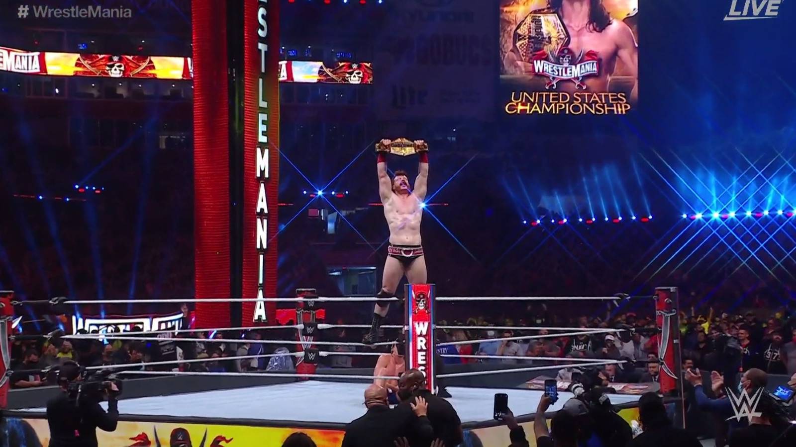 Sheamus Bloodies Riddle With A Brutal Brogue Kick To Become US Champion