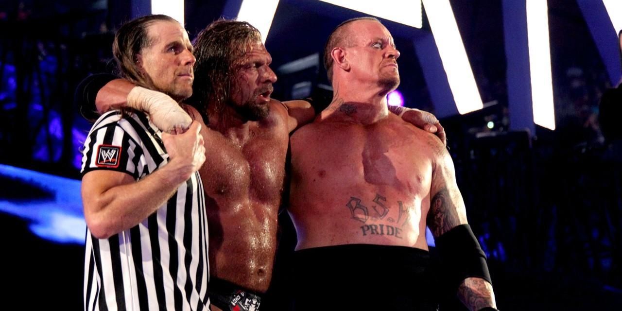 Triple H, The Undertaker and Shawn Michaels
