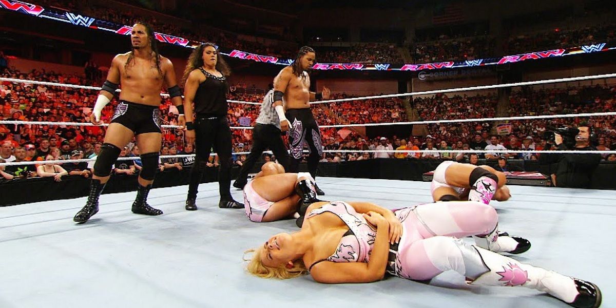 The Usos and Tamina's debut
