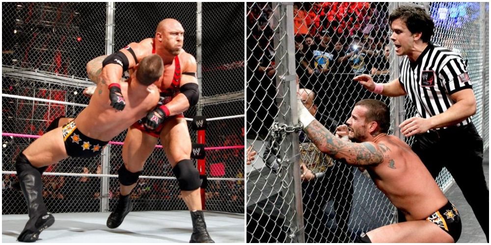 CM Punk Vs Ryback at Hell In A Cell 2012
