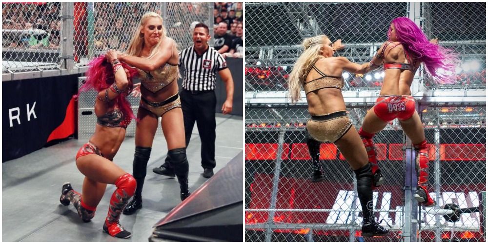 Charlotte Flair vs Sasha Banks hell in a cell