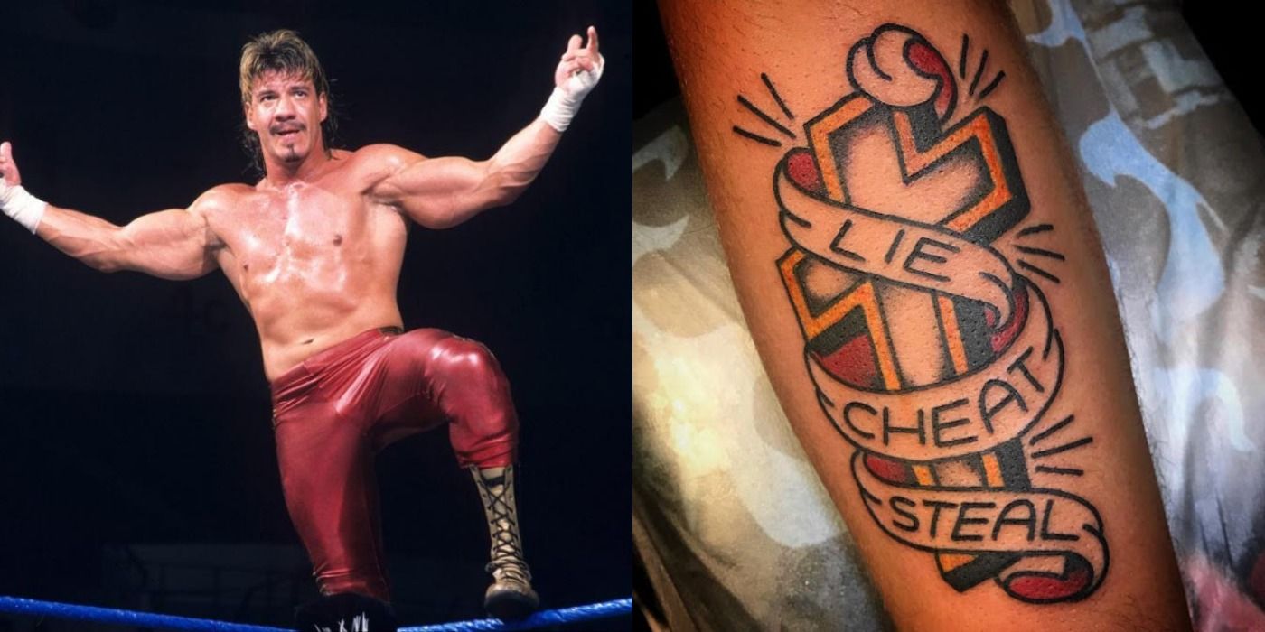 Eddie Guerrero &quot;Lie, Cheat, and Steal&quot; fan tattoo