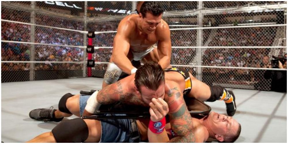 John Cena Vs. Alberto Del Rio Vs. CM Punk Hell In A Cell
