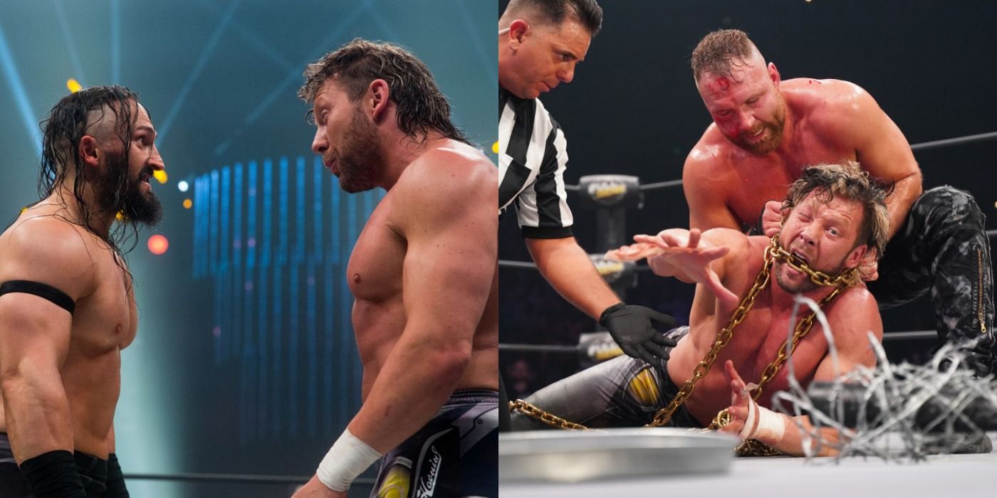 Kenny Omega versus Pac and Kenny Omega versus Jon Moxley