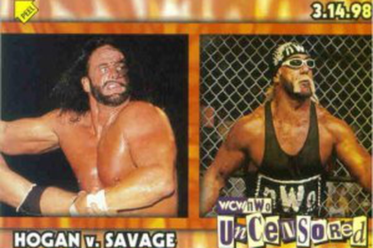 Randy Savage Vs Hulk Hogan ( WCW Uncensored, 1998)