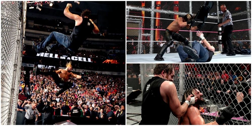 Seth Rollins Vs Dean Ambrose hell in a cell 2014