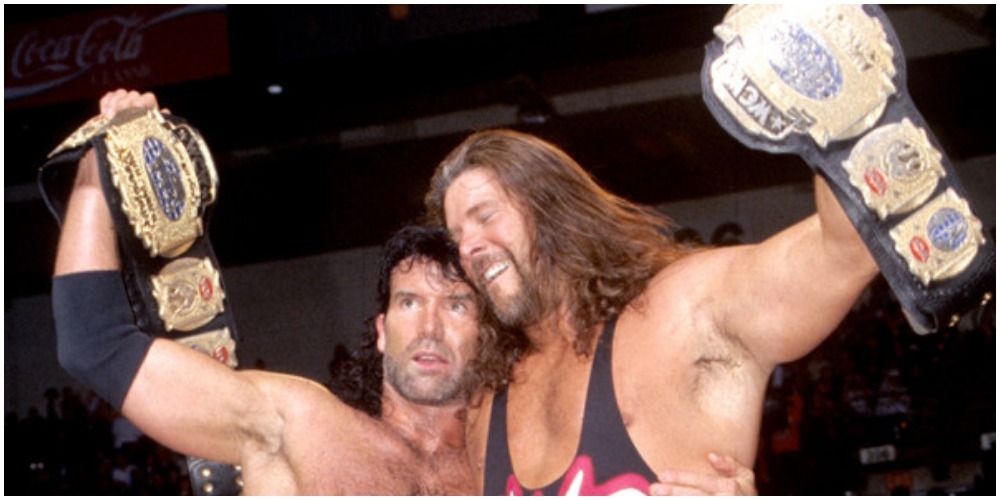 The Outsiders kevin Nash Scott Hall tag team champions