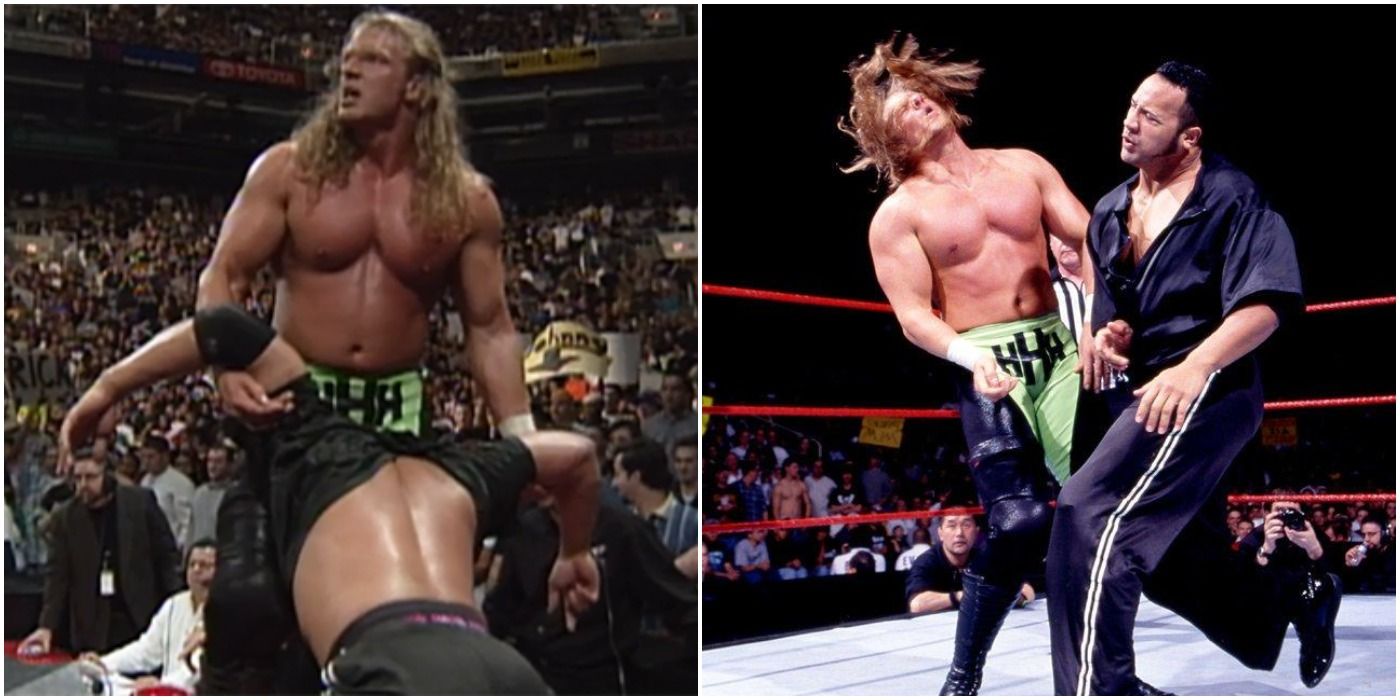 The Rock v Triple H Raw 1999