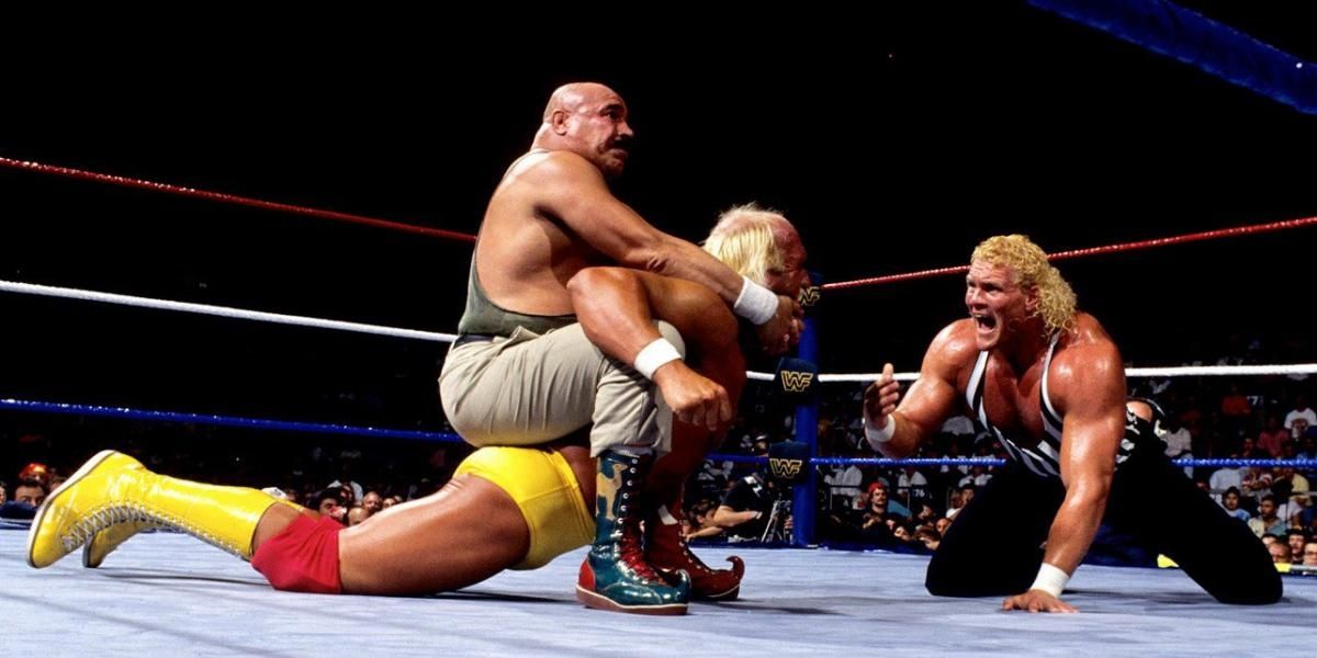 Colonel Mustafa camel clutch Hulk Hogan