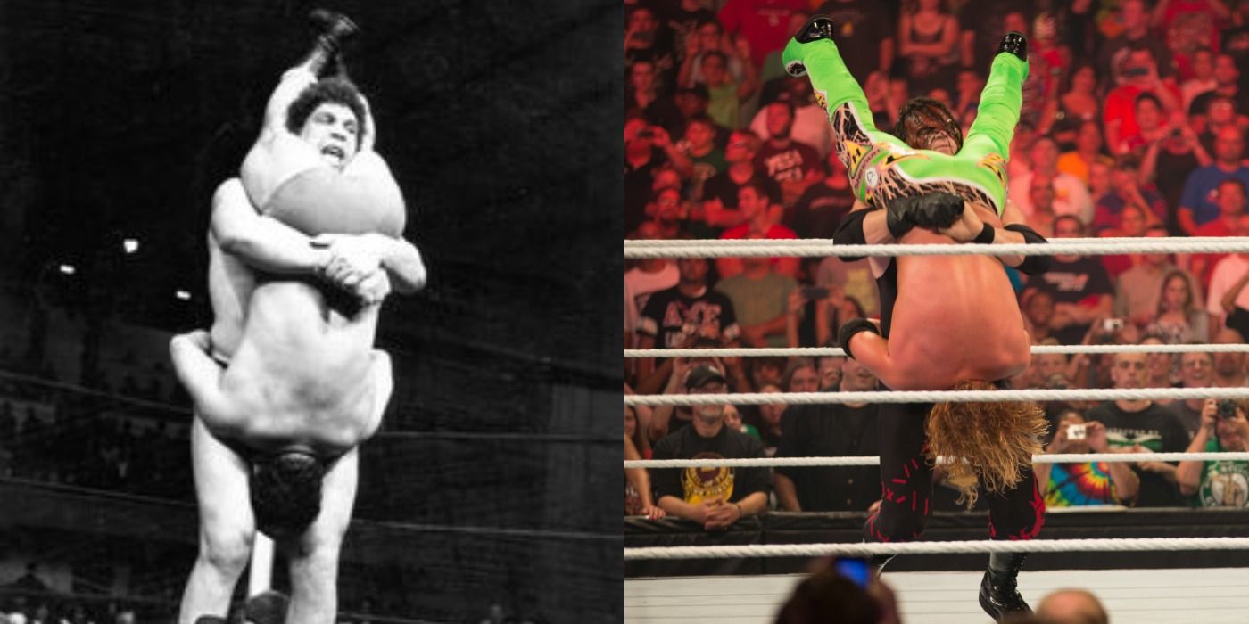 Andre The Giant and Kane Tombstone Piledriver