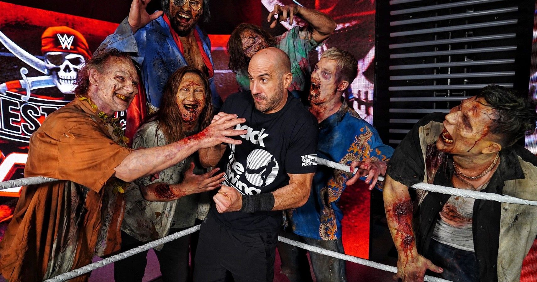 cesaro with zombies