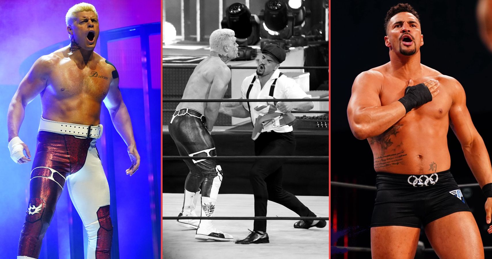 AEW stars Cody Rhodes and Anthony Ogogo feud prior their match at Double or Nothing