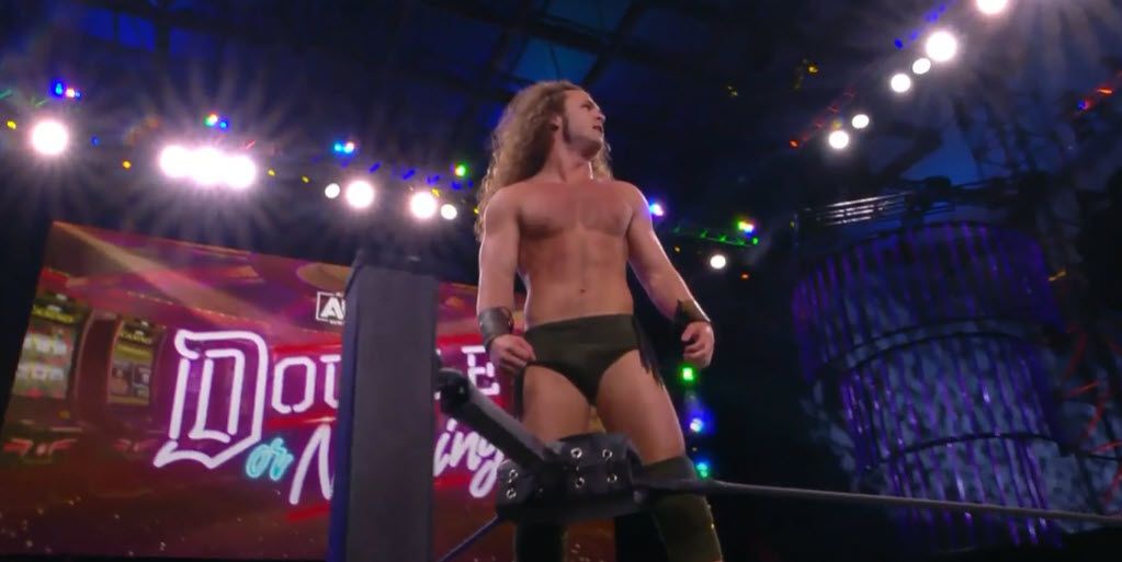 AEW Star Jungle Boy following the Casino Battle Royal at Double Or Nothing