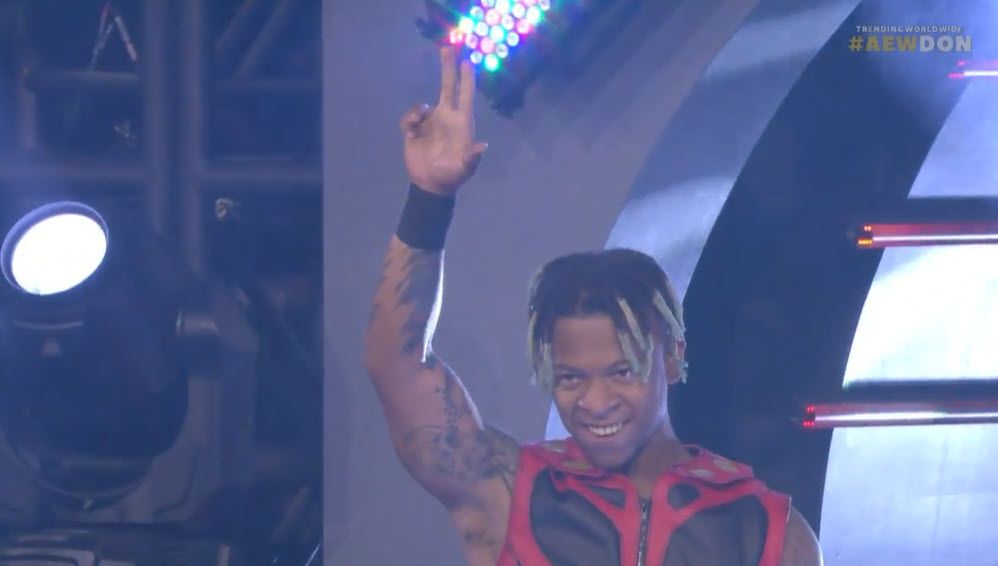 Former WWE Superstar Lio Rush during the Casino Battle Royal at AEW Double Or Nothing