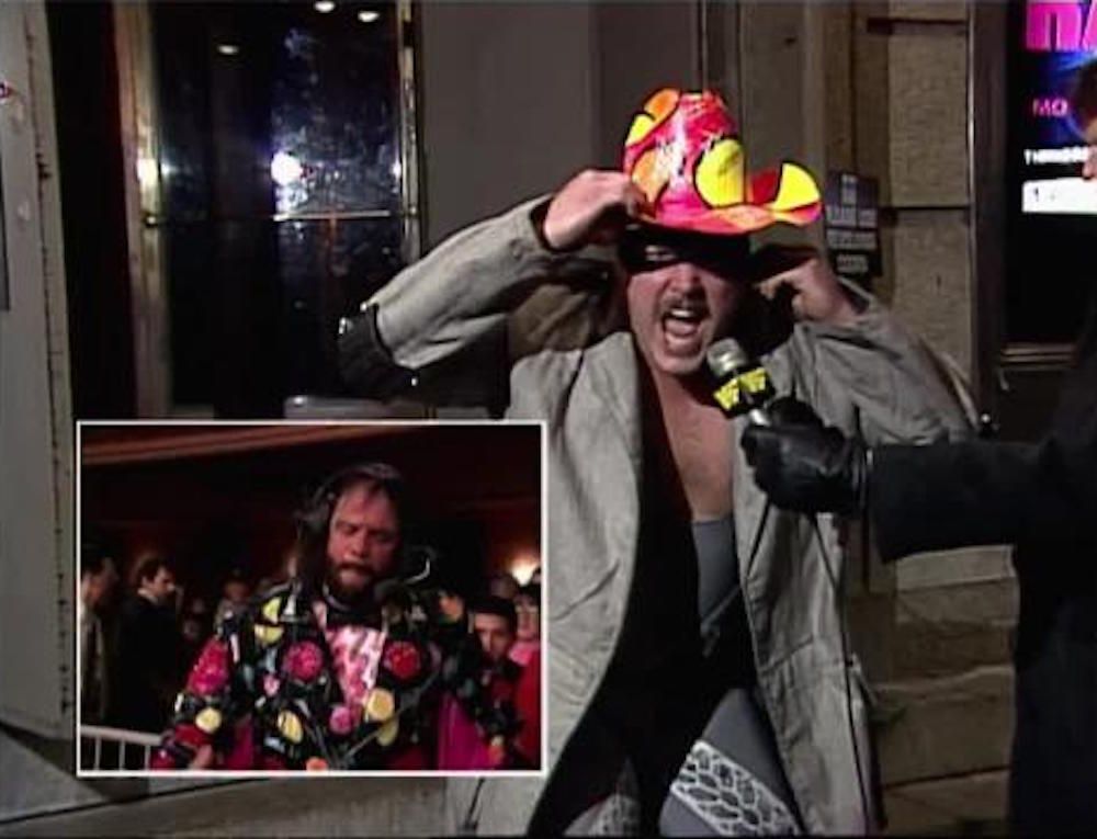 Repo Man steals Randy Savage's hat