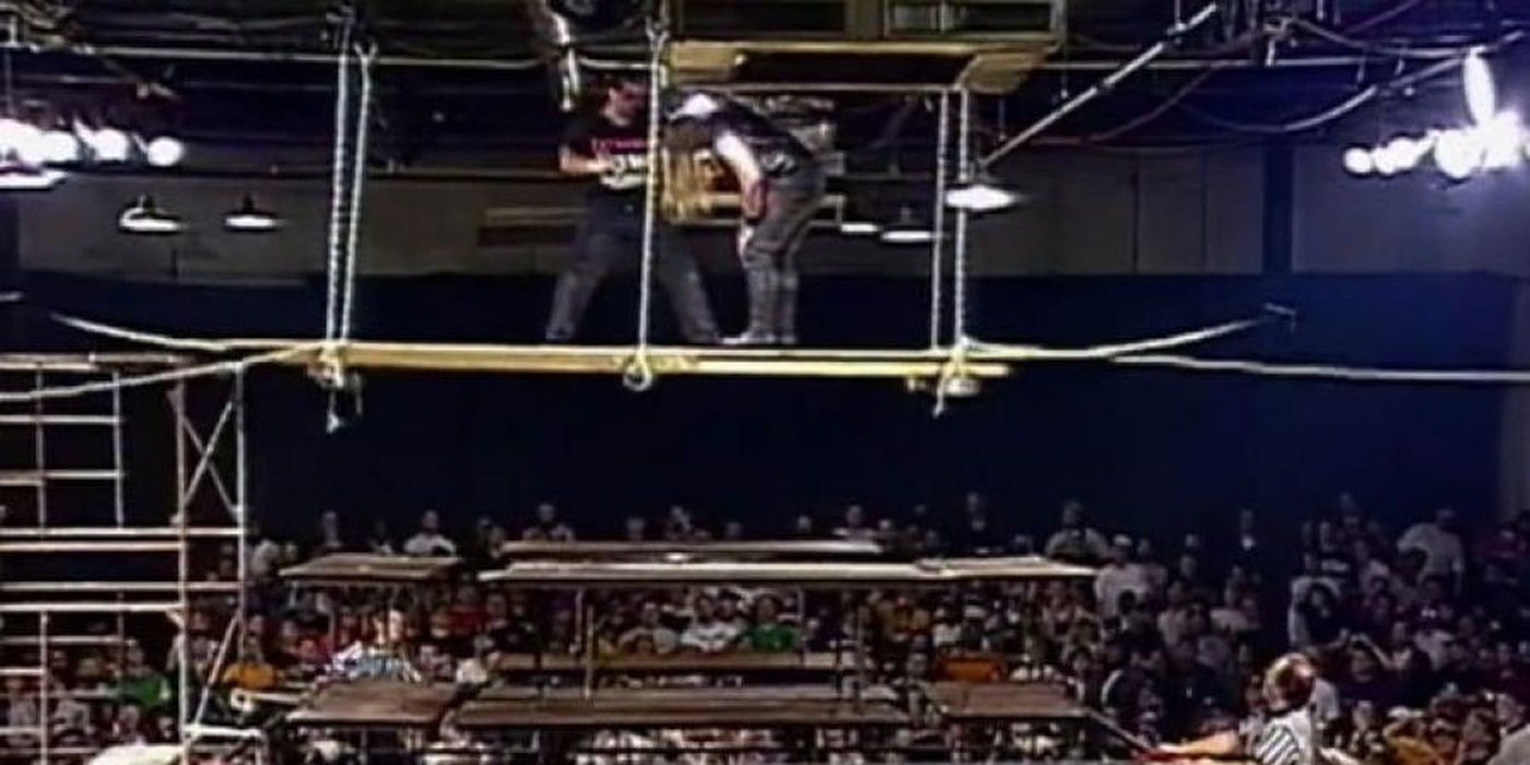 ECW High Incident Scaffold Match
