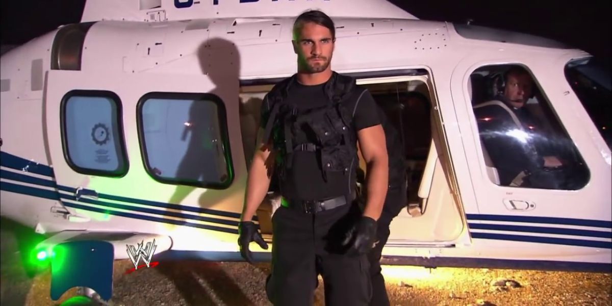 the shield helicopter entrance