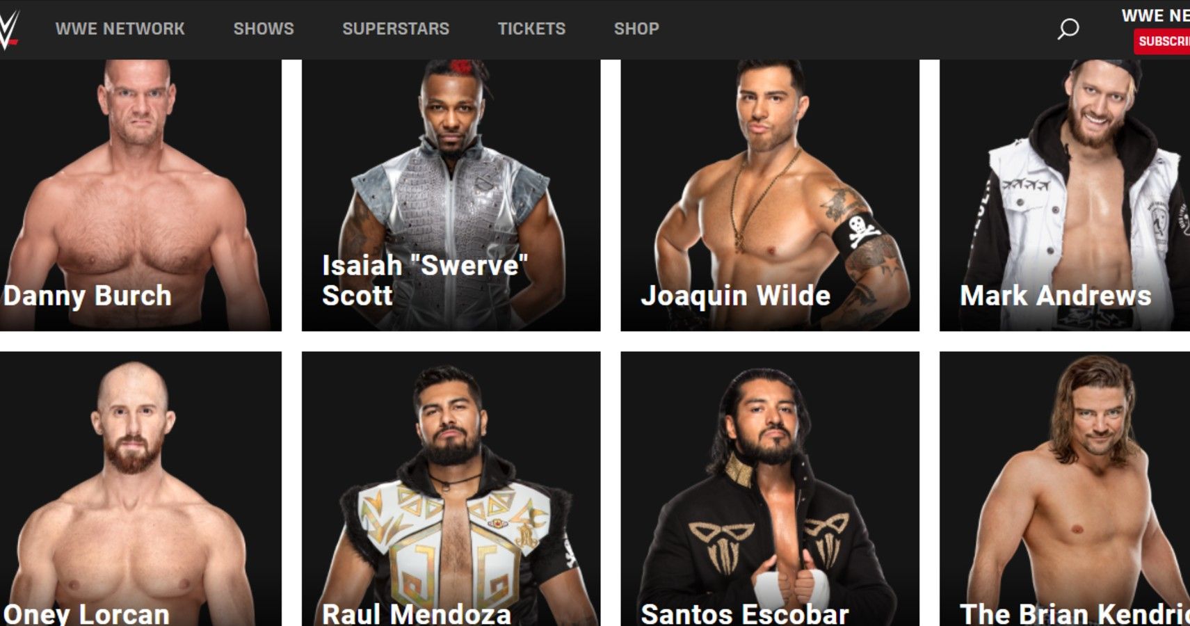205 live roster