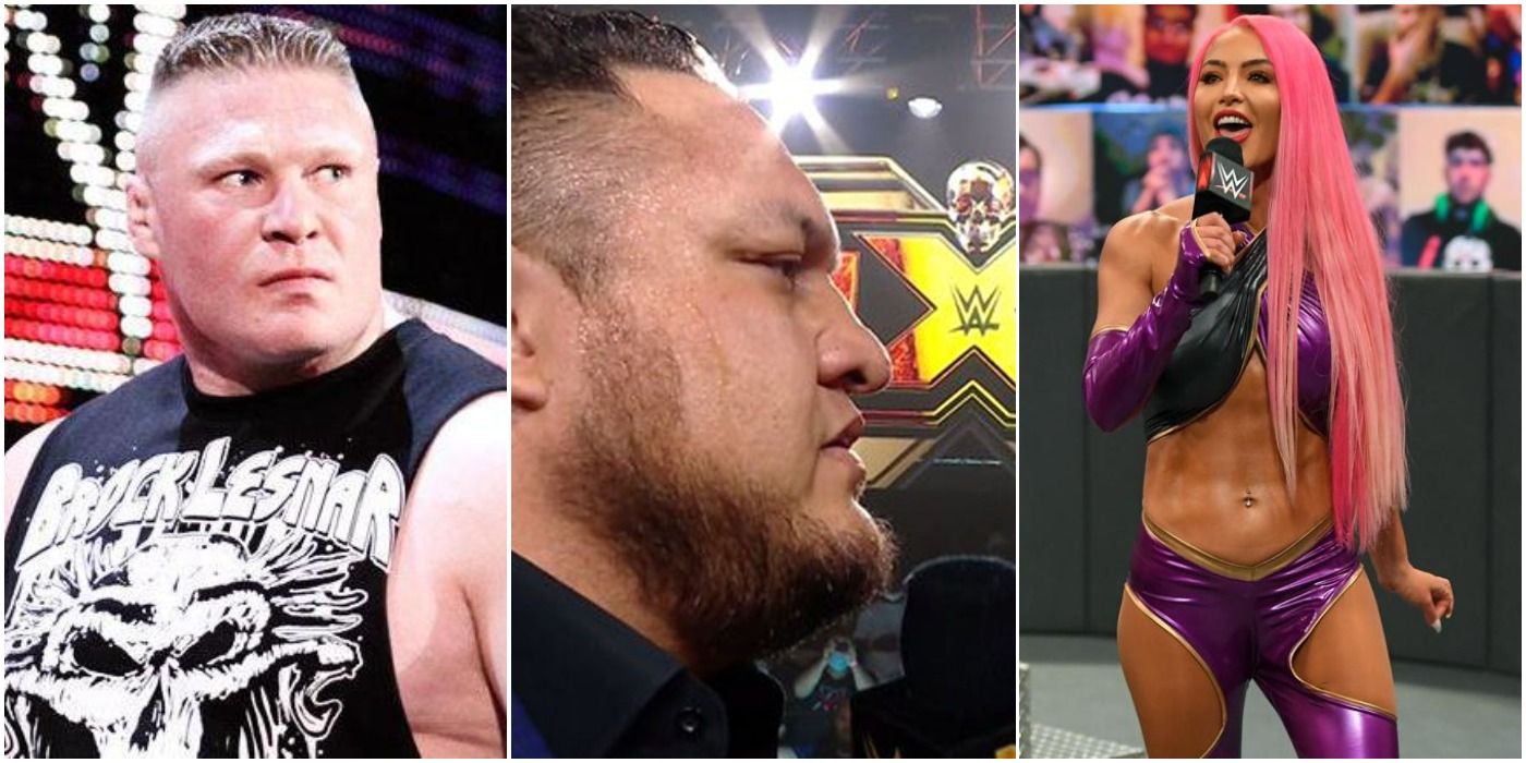 Brock Lesnar, Samoa Joe, Eva Marie