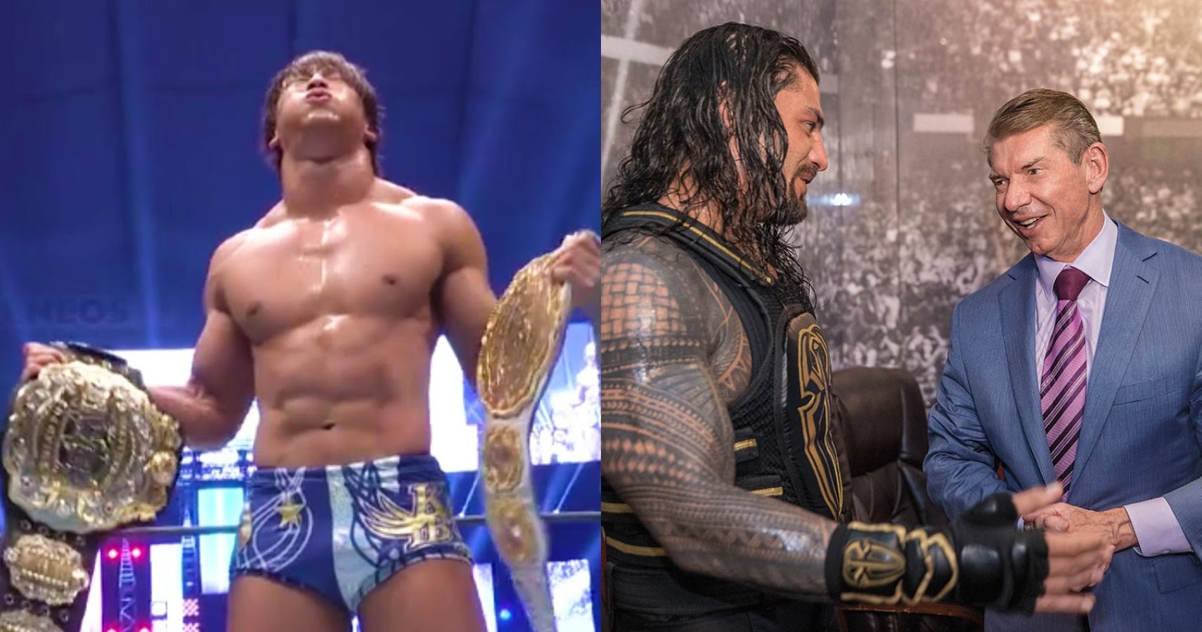 Kota Ibushi NJPW Roman Reigns And Vince McMahon WWE