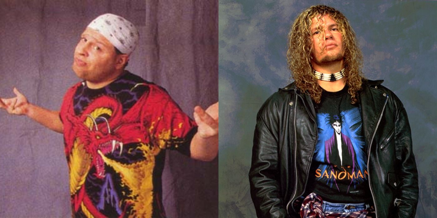 Split image of Mikey Whipwreck and Raven