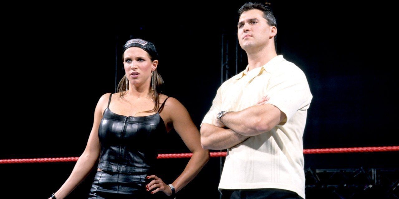 Stephanie McMahon and Shane McMahon in The Alliance