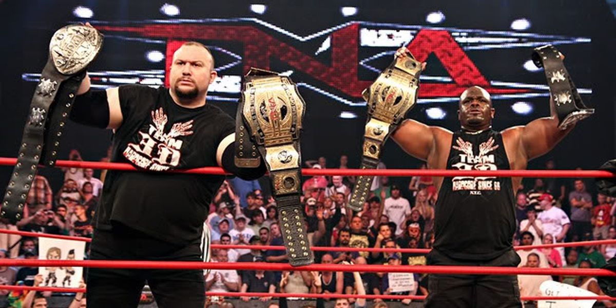 Team 3D as the IWGP Tag Team Champions