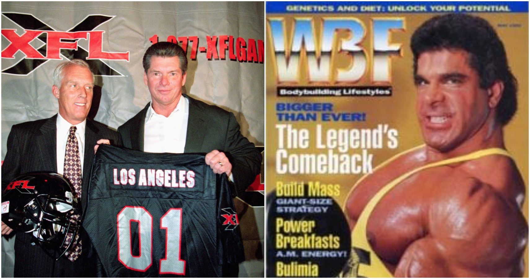 Vince McMahon WBF XFL Business Failures