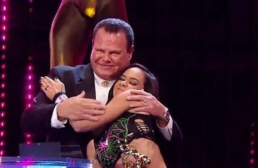 Jerry Lawler and AJ Lee