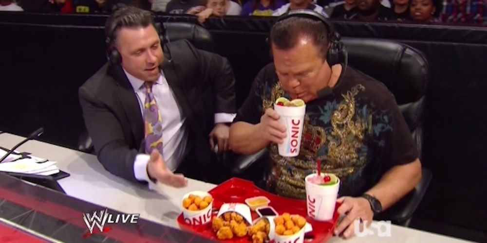 Jerry Lawler eats fast food