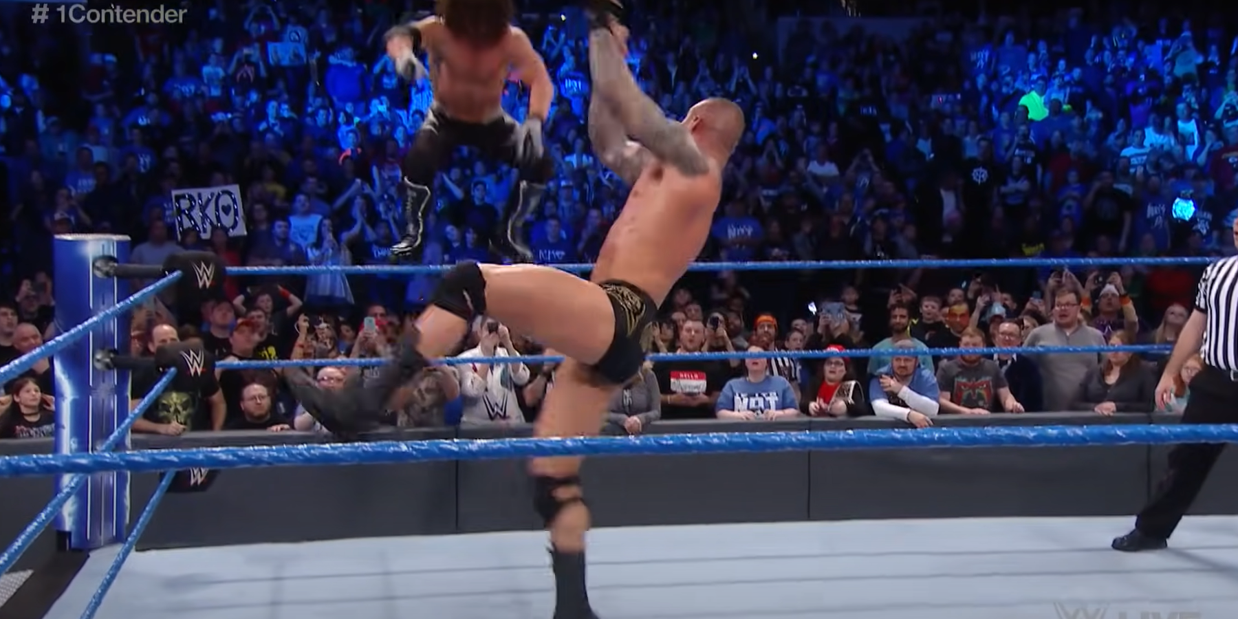AJ Styles countering the RKO