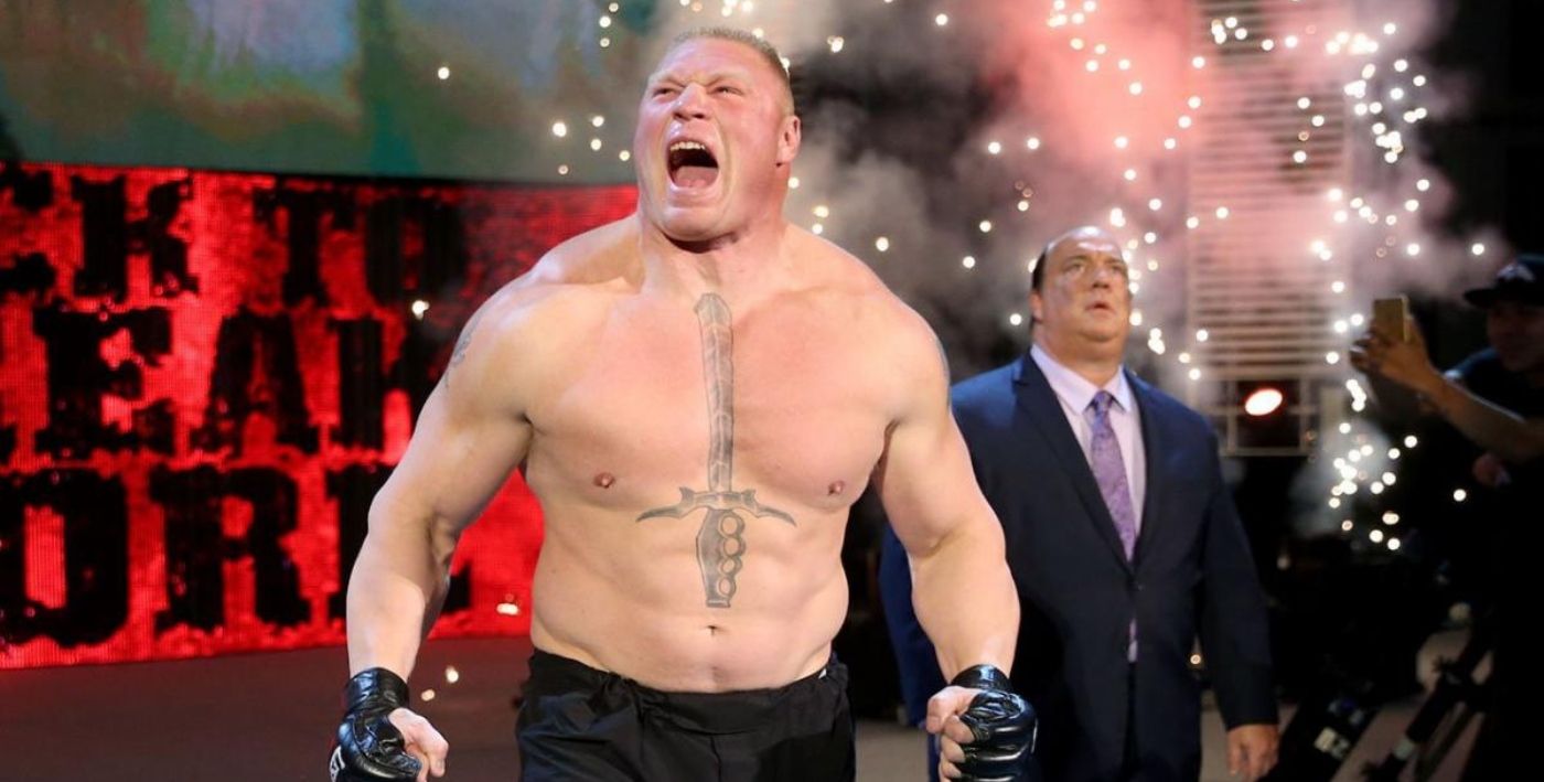 aew brock lesnar