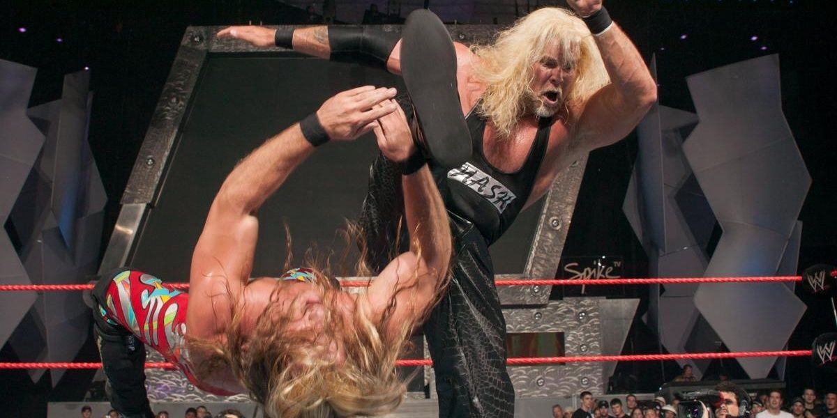 Chris Jericho facing Kevin Nash 