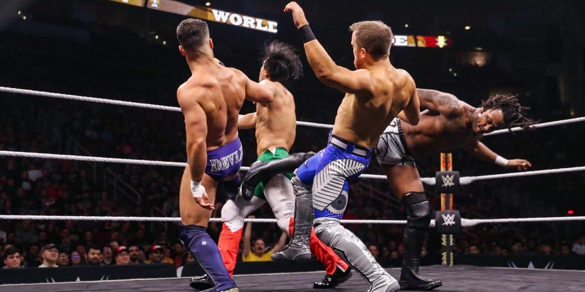 Isaiah Scott vs. Travis Banks vs. Jordan Devlin vs. Angel Garza (NXT Cruiserweight Championship Match)