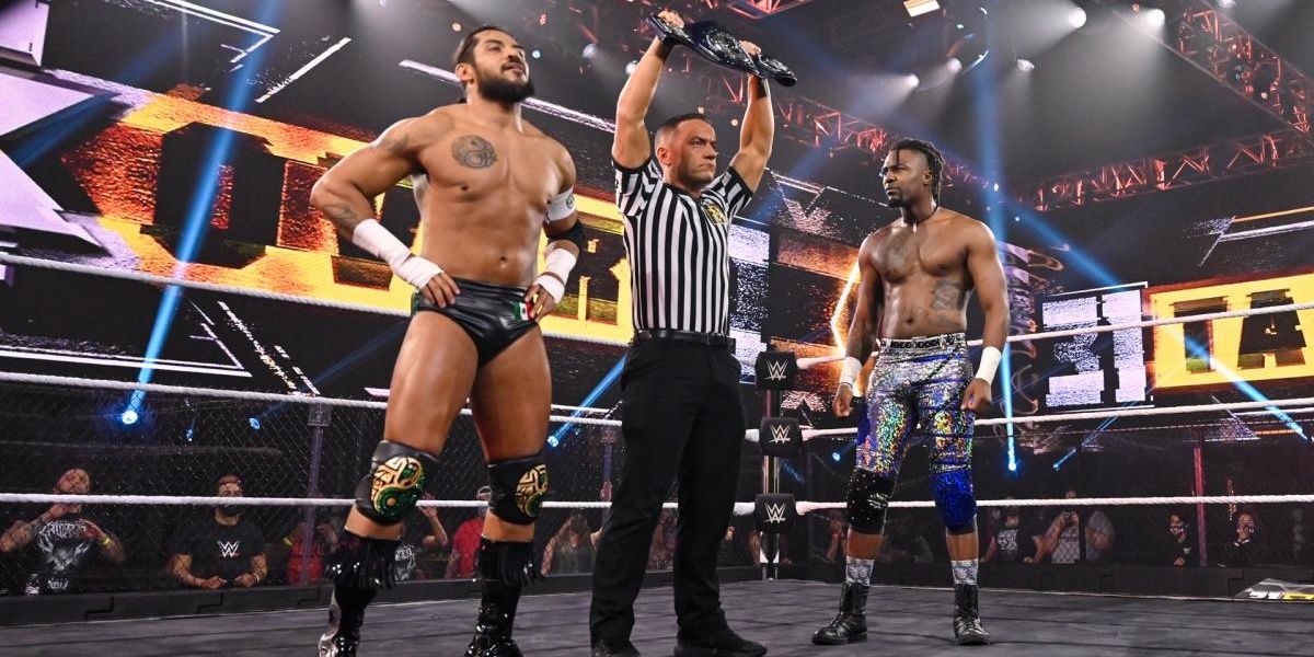 Isaiah Swerve Scott vs. Santos Escobar (NXT Cruiserweight Championship Match) 