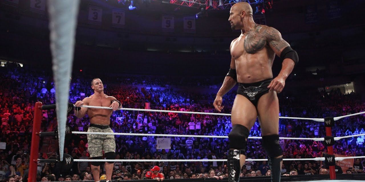 John Cena and The Rock at Survivor Series 2011