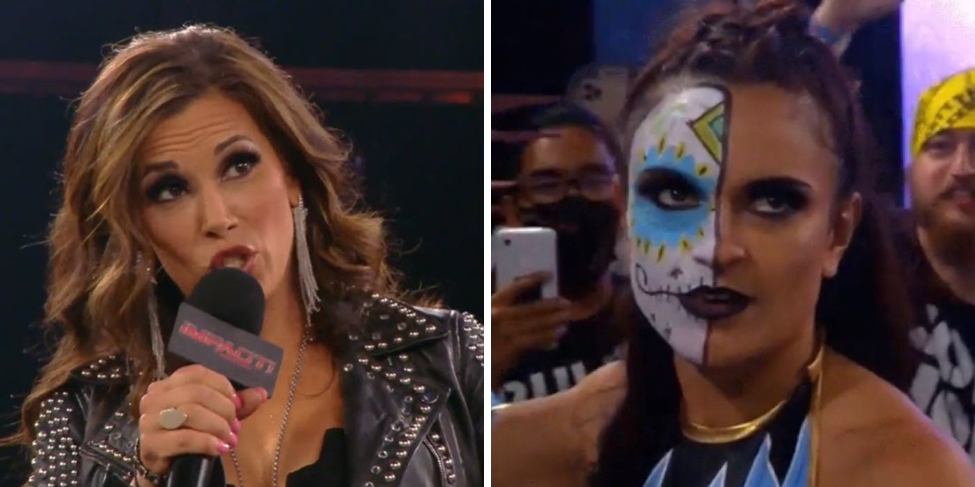 Former WWE Superstar Mickie James amakes her return to IMPACT Wresting at 2021's Slammiversary pay-per-view alongside the debuting NWA/AEW star Thunder Rosa