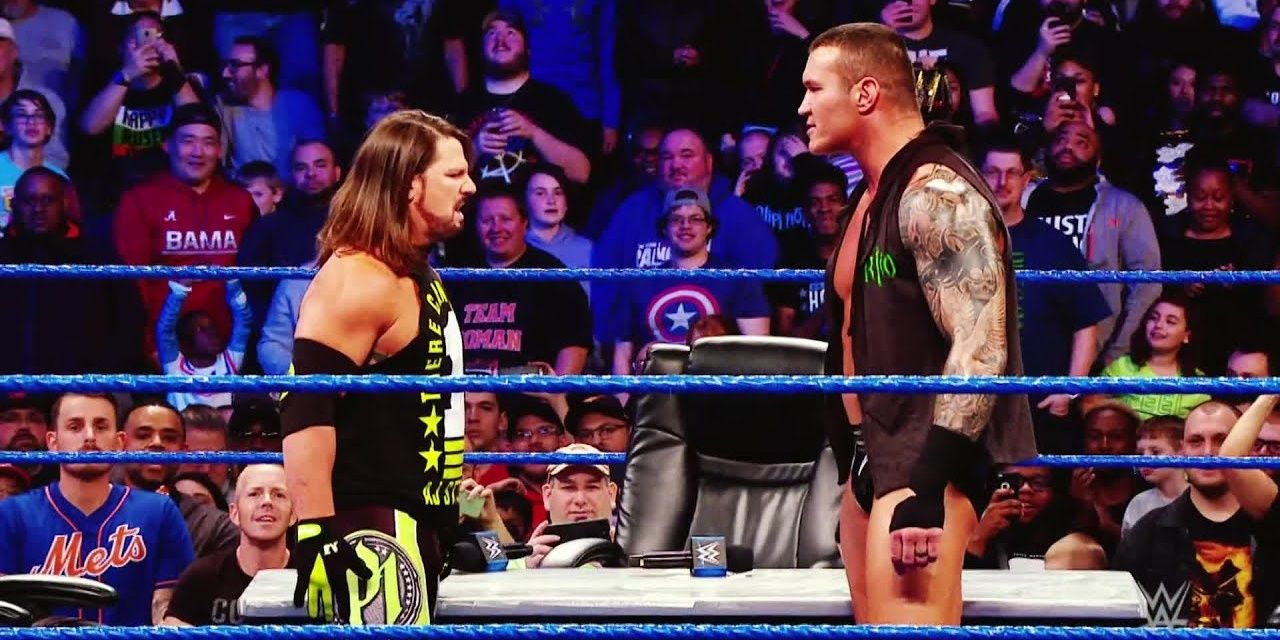 Randy Orton and AJ Styles promo