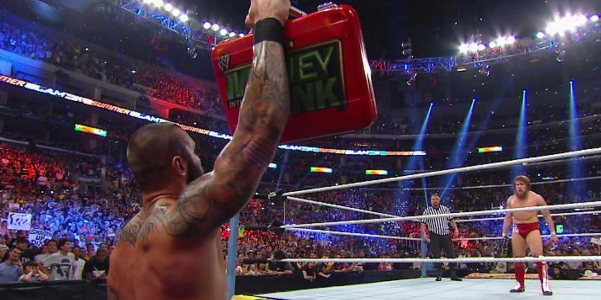 Randy Orton cashes in his Money in the Bank at SummerSlam 2013 Cropped