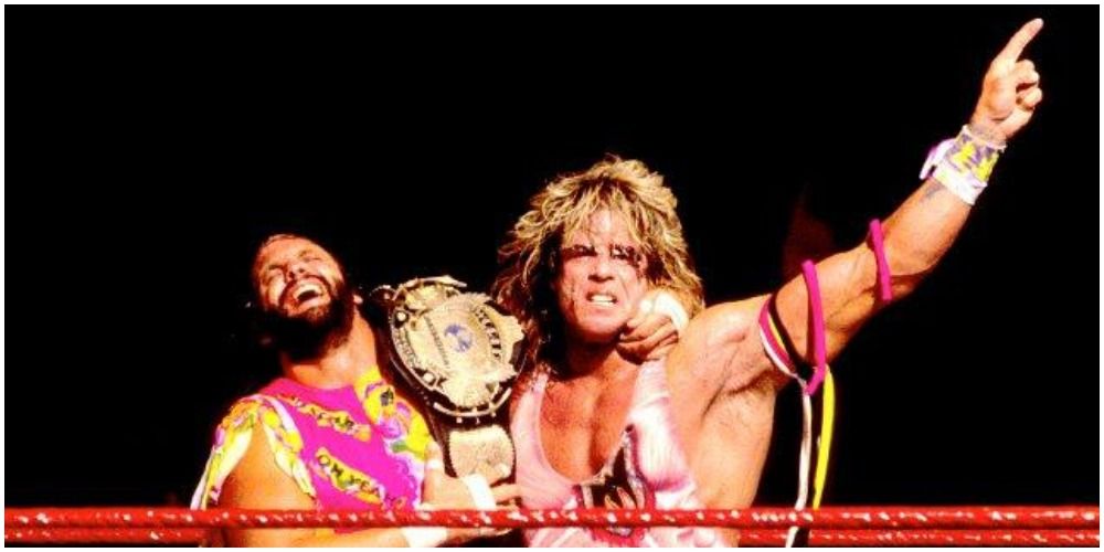Randy Savage and The Ultimate Warrior at SummerSlam 1992