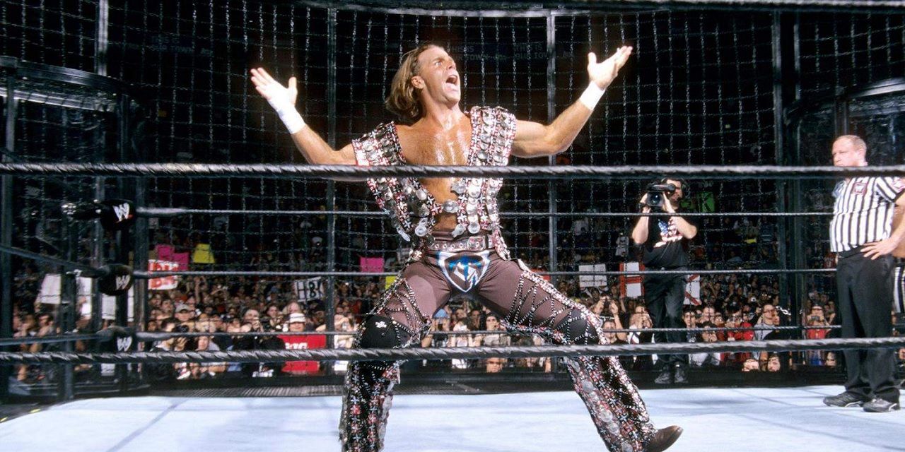 Shawn Michaels in the Elimination Chamber