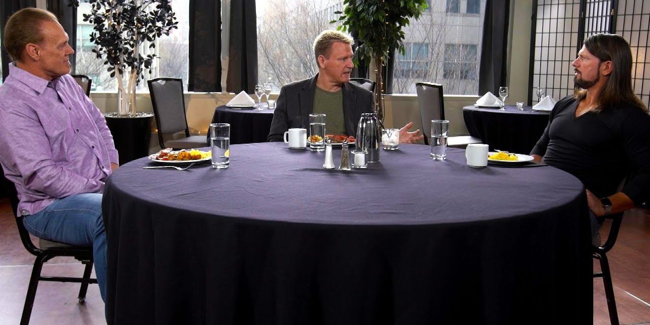 Table For Three with AJ Styles, Jeff Jarrett, and Sting 